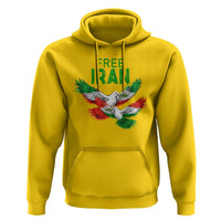 Iranian Flag Peace Doves Hoodie Free Iran Freedom Statement Gift
