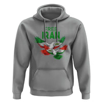 Iranian Flag Peace Doves Hoodie Free Iran Freedom Statement Gift