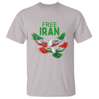 Iranian Flag Peace Doves T Shirt Free Iran Freedom Statement Gift