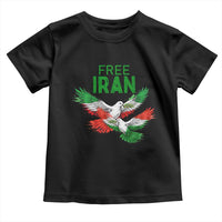 Iranian Flag Peace Doves Toddler T Shirt Free Iran Freedom Statement Gift