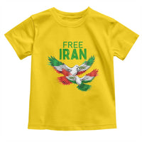 Iranian Flag Peace Doves Toddler T Shirt Free Iran Freedom Statement Gift