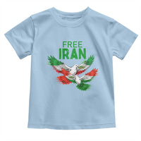 Iranian Flag Peace Doves Toddler T Shirt Free Iran Freedom Statement Gift