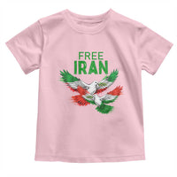 Iranian Flag Peace Doves Toddler T Shirt Free Iran Freedom Statement Gift
