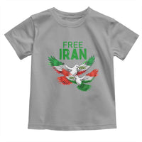 Iranian Flag Peace Doves Toddler T Shirt Free Iran Freedom Statement Gift