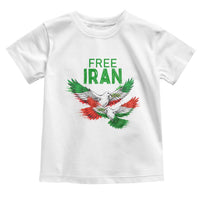 Iranian Flag Peace Doves Toddler T Shirt Free Iran Freedom Statement Gift