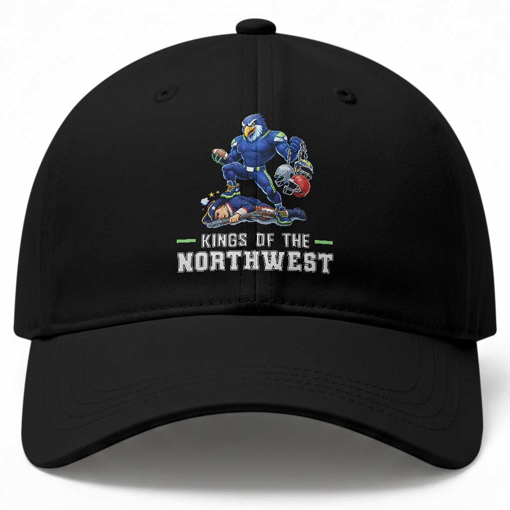 Kings Of The Northwest Baseball Cap Funny Seattle Dominates New England