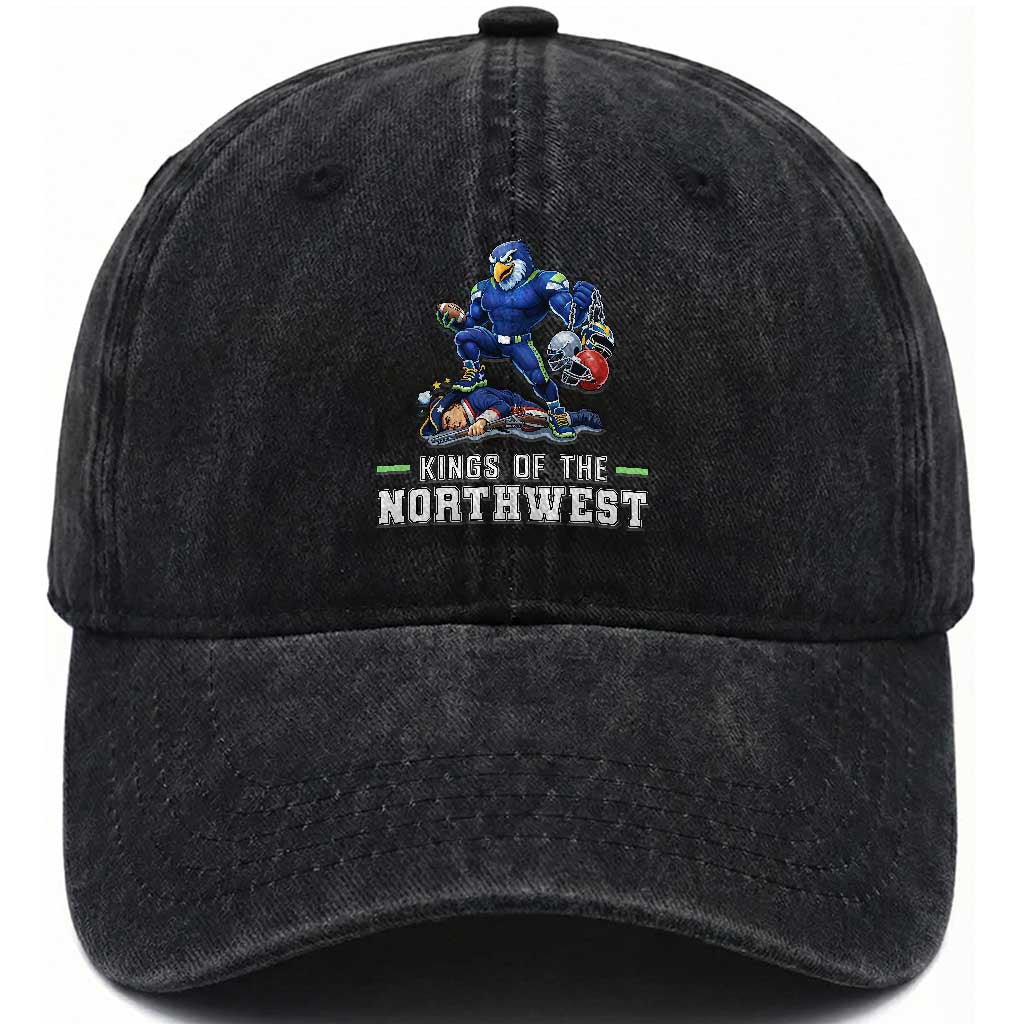 Kings Of The Northwest Washed Cotton Baseball Cap Funny Seattle Dominates New England