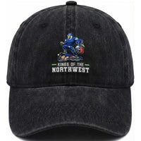 Kings Of The Northwest Washed Cotton Baseball Cap Funny Seattle Dominates New England