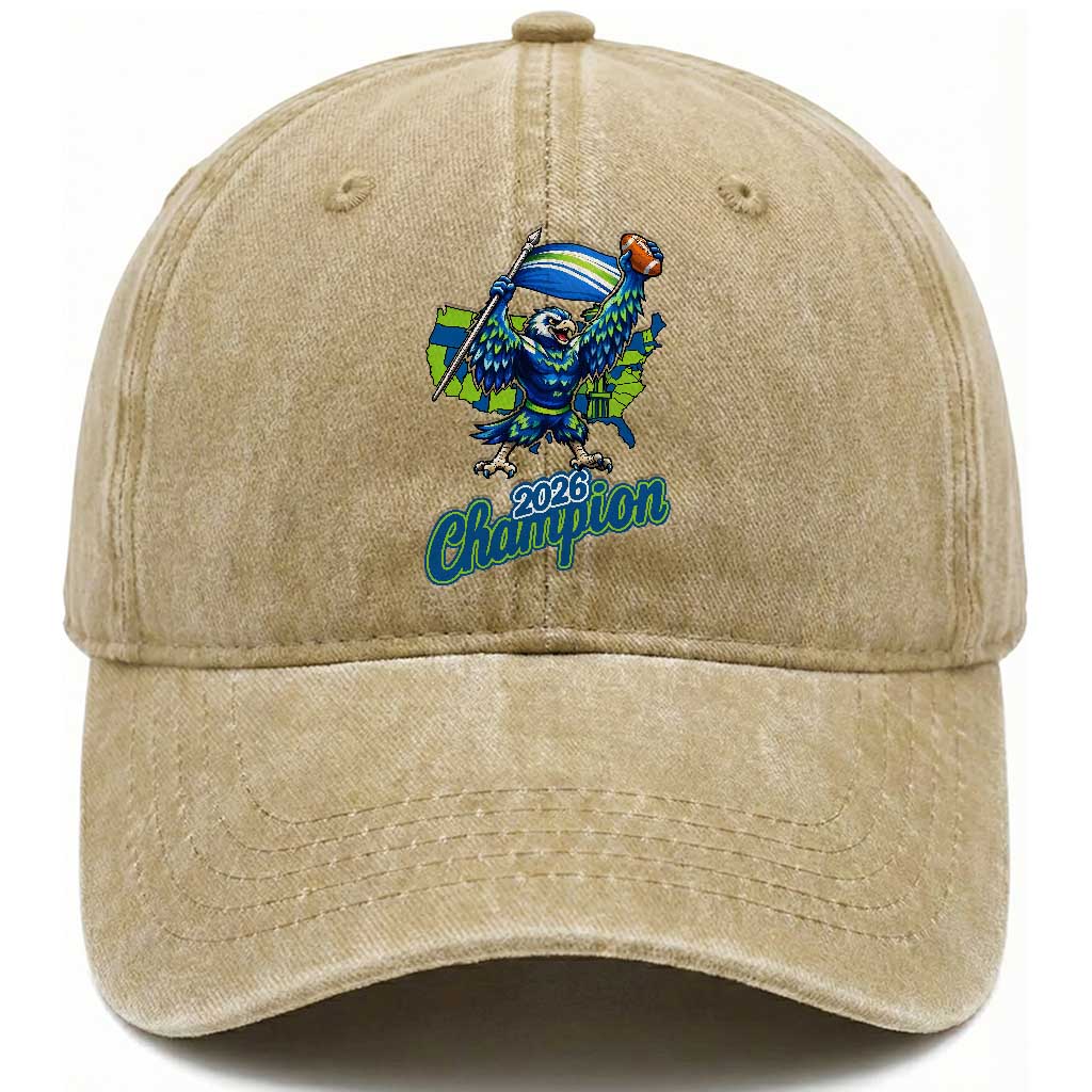 Pacific Northwest 2026 Champion Washed Cotton Baseball Cap Football Fan Gift