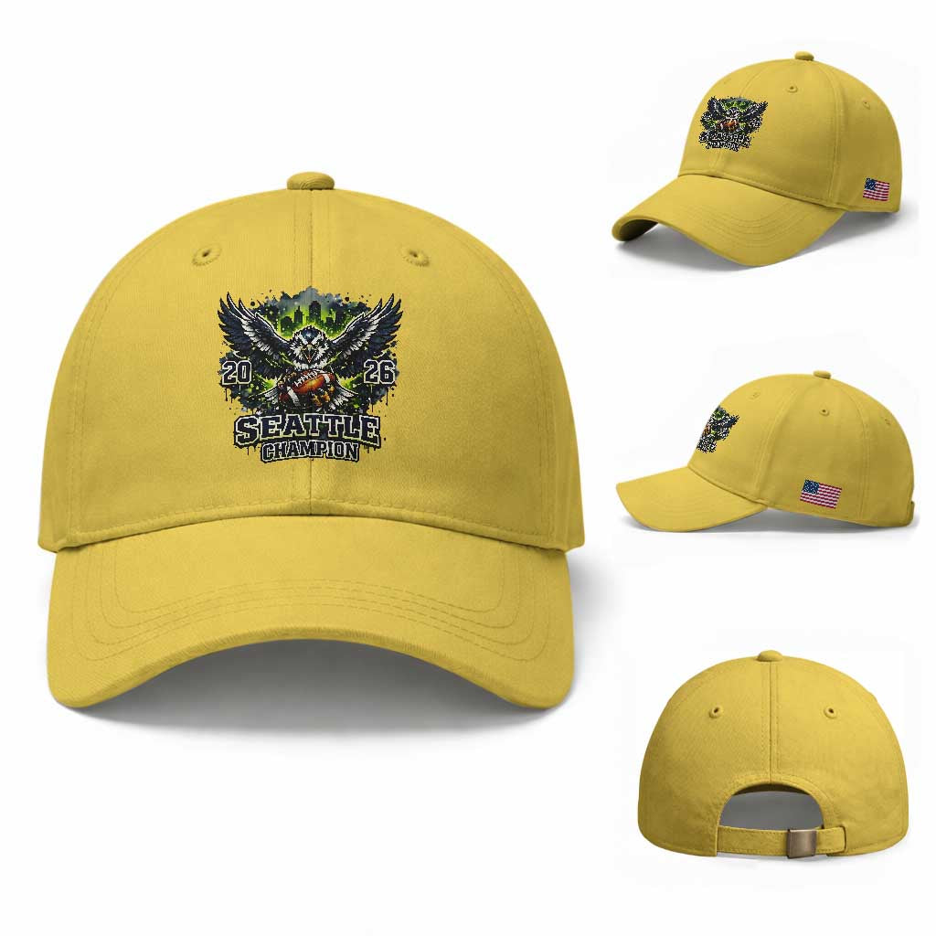 2026 Champion Baseball Cap Gift For Seattle Sports Fans