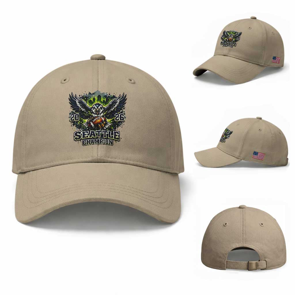 2026 Champion Baseball Cap Gift For Seattle Sports Fans