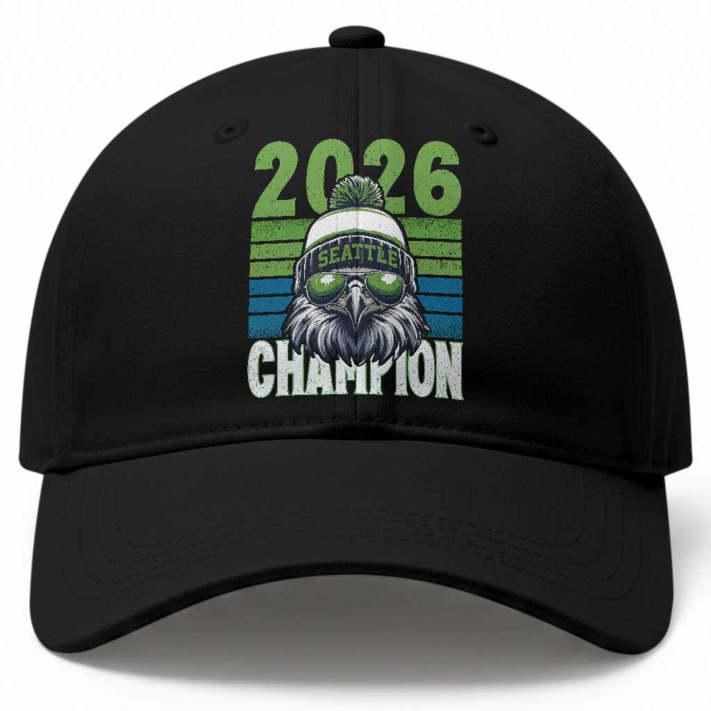 2026 Champion Seattle Baseball Cap 12s Fan Pride