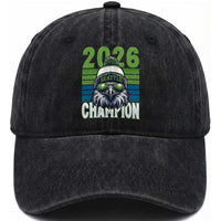 2026 Champion Seattle Washed Cotton Baseball Cap 12s Fan Pride