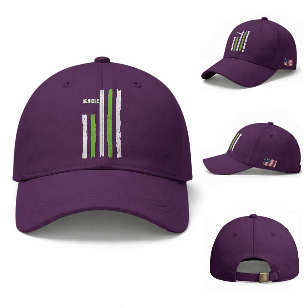 SEA12LE Champion Football Fan Gift Baseball Cap Blue Green Pride