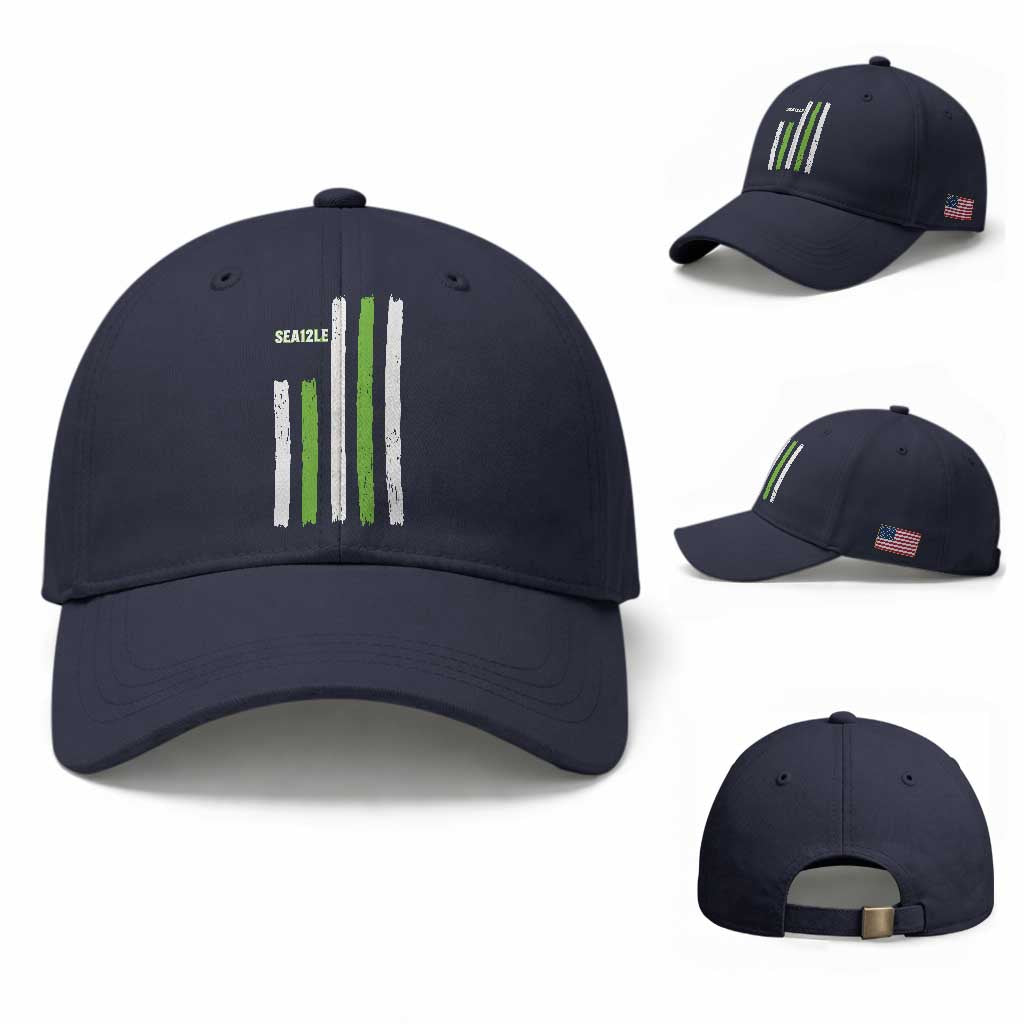 SEA12LE Champion Football Fan Gift Baseball Cap Blue Green Pride