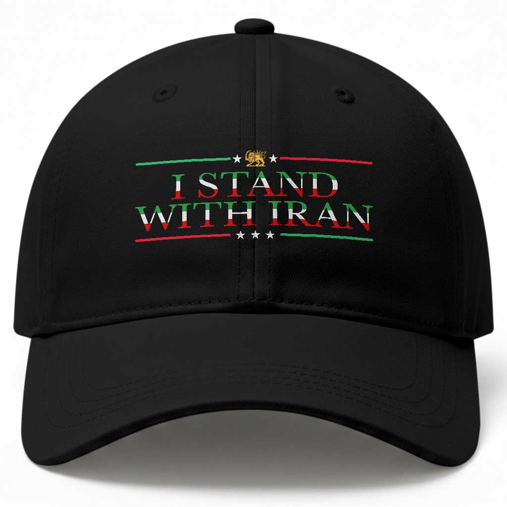 I Stand With Iran Baseball Cap Freedom For Iran 2026 Resistance Movement