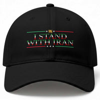 I Stand With Iran Baseball Cap Freedom For Iran 2026 Resistance Movement