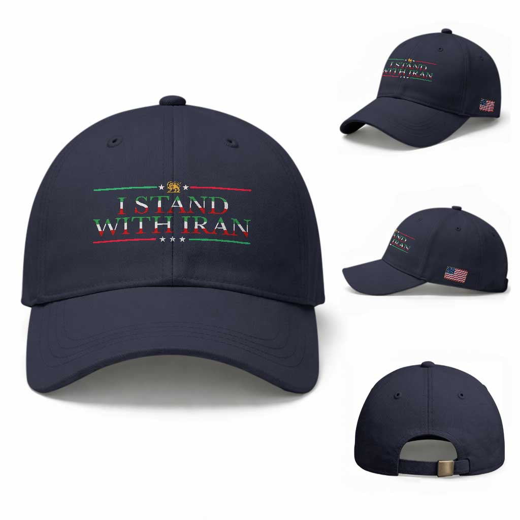 I Stand With Iran Baseball Cap Freedom For Iran 2026 Resistance Movement