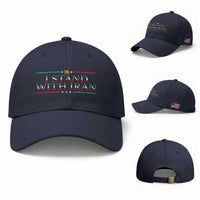 I Stand With Iran Baseball Cap Freedom For Iran 2026 Resistance Movement