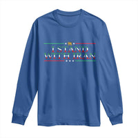 I Stand With Iran Long Sleeve Shirt Freedom For Iran 2026 Resistance Movement