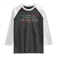 I Stand With Iran Raglan Shirt Freedom For Iran 2026 Resistance Movement
