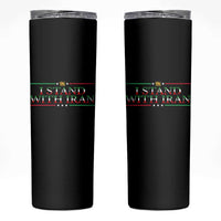 I Stand With Iran Skinny Tumbler Freedom For Iran 2026 Resistance Movement
