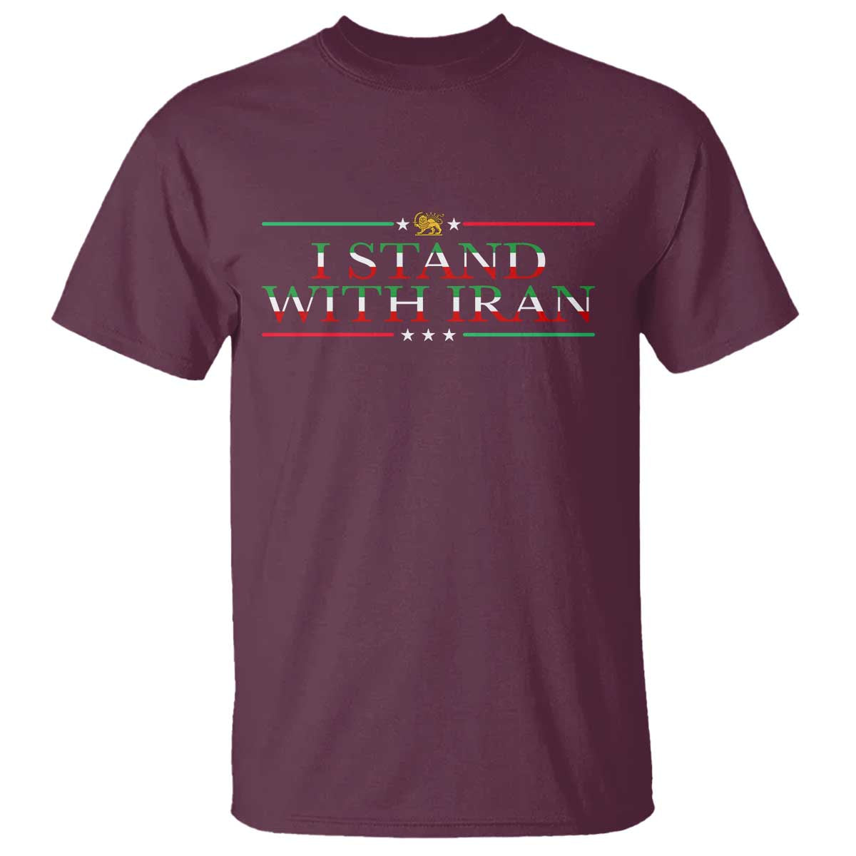 I Stand With Iran T Shirt Freedom For Iran 2026 Resistance Movement