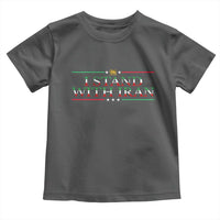 I Stand With Iran Toddler T Shirt Freedom For Iran 2026 Resistance Movement
