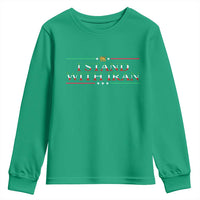 I Stand With Iran Youth Sweatshirt Freedom For Iran 2026 Resistance Movement