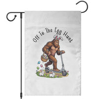 Funny Easter Bigfoot Garden Flag Off To The Egg Hunt