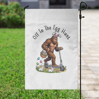 Funny Easter Bigfoot Garden Flag Off To The Egg Hunt