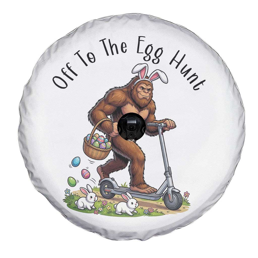 Funny Easter Bigfoot Spare Tire Cover Off To The Egg Hunt