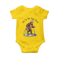 Funny Easter Bigfoot Baby Onesie Off To The Egg Hunt