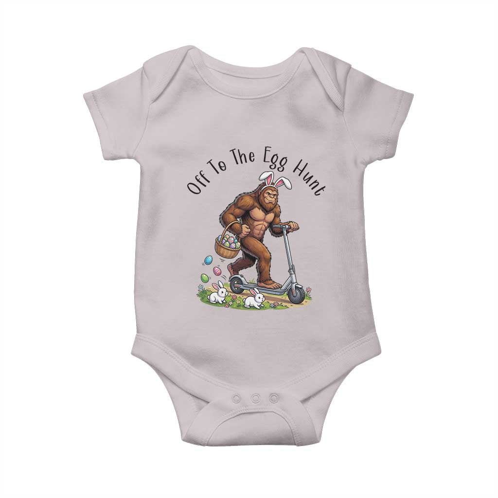 Funny Easter Bigfoot Baby Onesie Off To The Egg Hunt