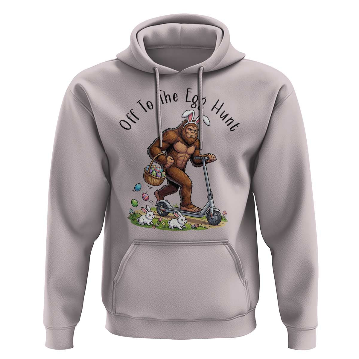 Funny Easter Bigfoot Hoodie Off To The Egg Hunt
