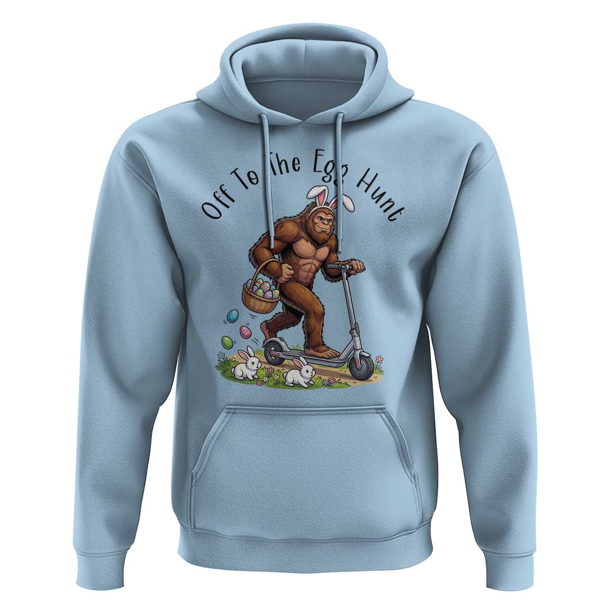 Funny Easter Bigfoot Hoodie Off To The Egg Hunt