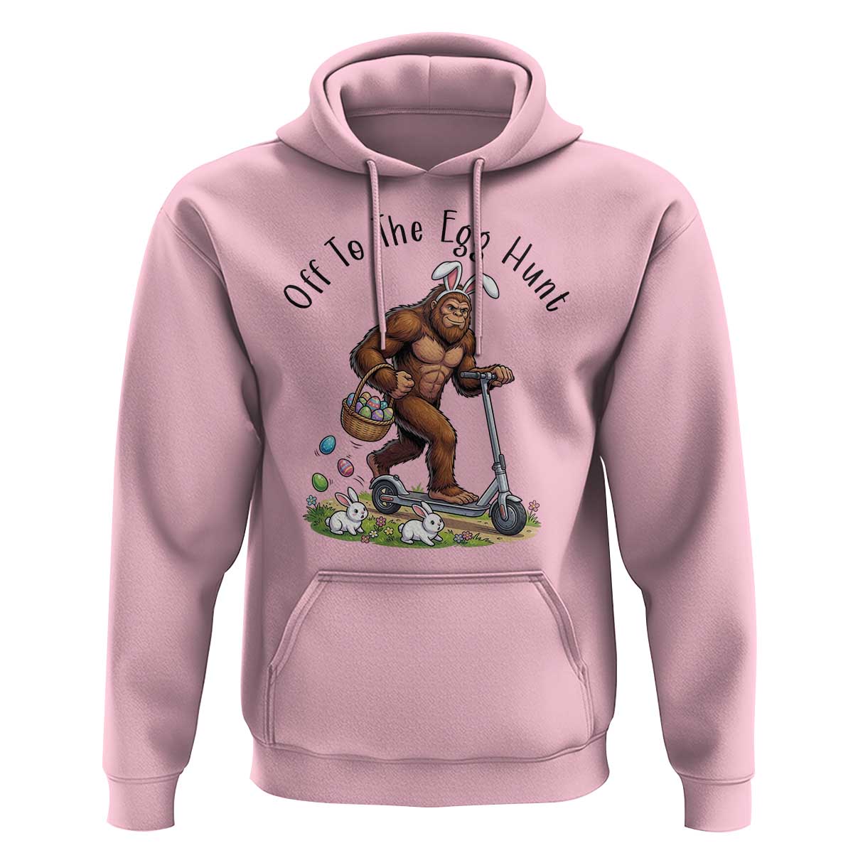 Funny Easter Bigfoot Hoodie Off To The Egg Hunt