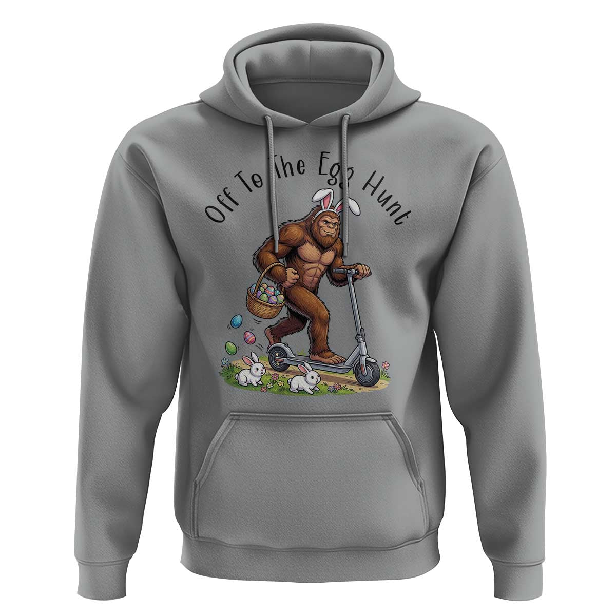 Funny Easter Bigfoot Hoodie Off To The Egg Hunt