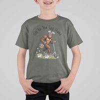 Funny Easter Bigfoot T Shirt For Kid Off To The Egg Hunt
