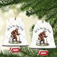 Funny Easter Bigfoot Ceramic Ornament Off To The Egg Hunt