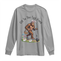 Funny Easter Bigfoot Long Sleeve Shirt Off To The Egg Hunt
