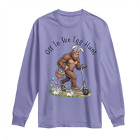 Funny Easter Bigfoot Long Sleeve Shirt Off To The Egg Hunt