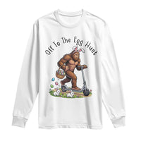 Funny Easter Bigfoot Long Sleeve Shirt Off To The Egg Hunt