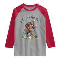 Funny Easter Bigfoot Raglan Shirt Off To The Egg Hunt