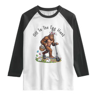 Funny Easter Bigfoot Raglan Shirt Off To The Egg Hunt