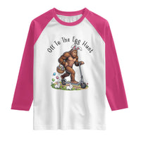 Funny Easter Bigfoot Raglan Shirt Off To The Egg Hunt