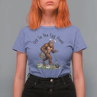 Funny Easter Bigfoot T Shirt For Women Off To The Egg Hunt