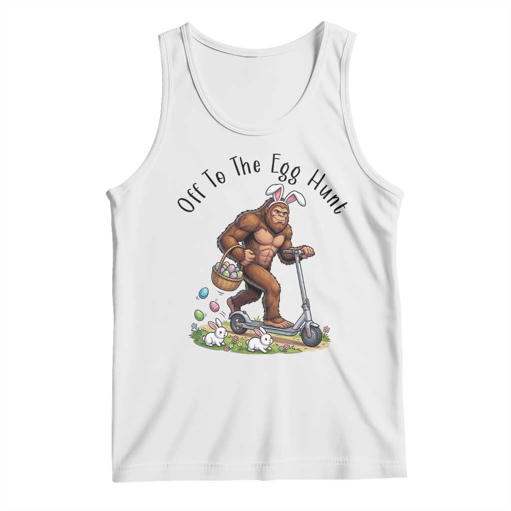 Funny Easter Bigfoot Tank Top Off To The Egg Hunt