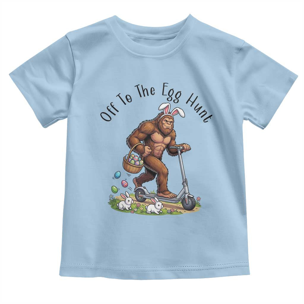 Funny Easter Bigfoot Toddler T Shirt Off To The Egg Hunt