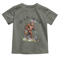 Funny Easter Bigfoot Toddler T Shirt Off To The Egg Hunt